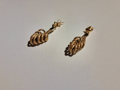 Boucles d’oreilles en capim dourado – or végétal artisanal