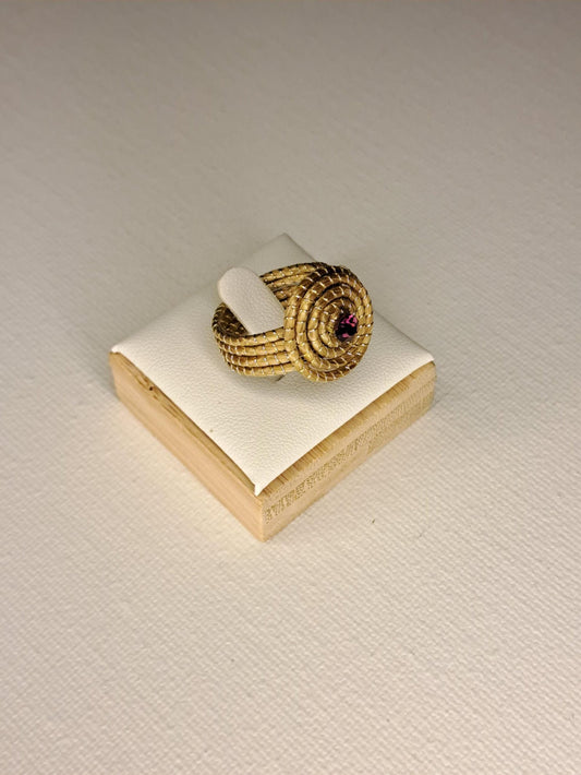 Bague artisanale en capim dourado, l’or végétal du Brésil