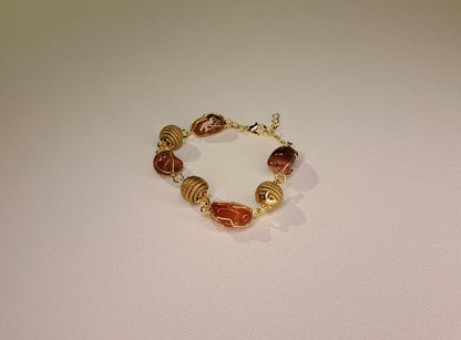 Bracelet artisanal en capim dourado, l’or végétal du Brésil