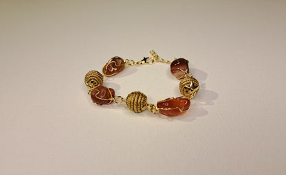 Bracelet artisanal en capim dourado, l’or végétal du Brésil