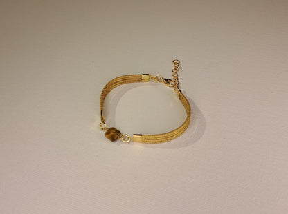 Bracelet artisanal en capim dourado, l’or végétal du Brésil