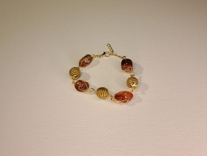 Bracelet artisanal en capim dourado, l’or végétal du Brésil