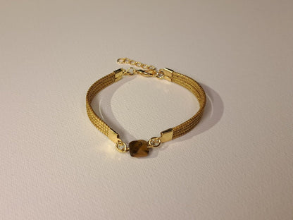 Bracelet artisanal en capim dourado, l’or végétal du Brésil