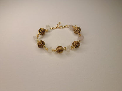 Bracelet artisanal en capim dourado, l’or végétal du Brésil