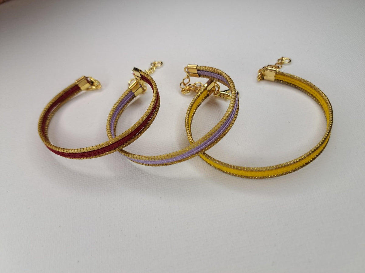 Bracelet artisanal en capim dourado, l’or végétal du Brésil