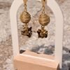 Boucles d’oreilles en capim dourado – or végétal artisanal