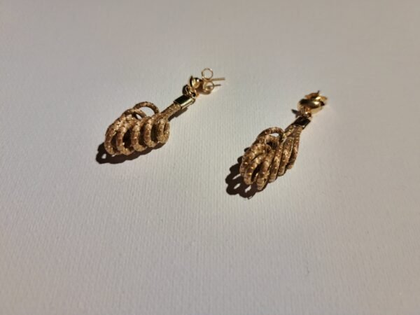 Boucles d’oreilles en capim dourado – or végétal artisanal