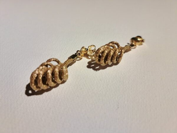 Boucles d’oreilles en capim dourado – or végétal artisanal
