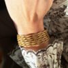 Bracelet en capim dourado (or végétal) du Brésil.