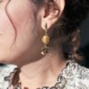 Boucles d’oreilles en capim dourado – or végétal artisanal