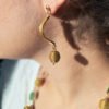 Boucles d’oreilles en capim dourado – or végétal artisanal