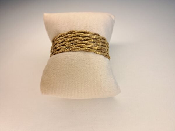 Bracelet en capim dourado (or végétal) du Brésil.