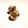 Boucles d'oreilles artisanales en capim dourado, l’or végétal du Brésil