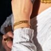 Bracelet artisanal en capim dourado, l’or végétal du Brésil