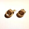 Boucles d'oreilles artisanales en capim dourado, l’or végétal du Brésil