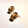 Boucles d'oreilles artisanales en capim dourado, l’or végétal du Brésil