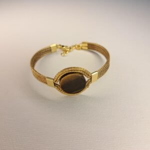Bracelet artisanal en capim dourado, l’or végétal du Brésil