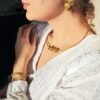 Boucles d'oreilles artisanales en capim dourado, l’or végétal du Brésil