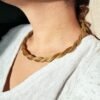 Collier artisanal en capim dourado, l’or végétal du Brésil