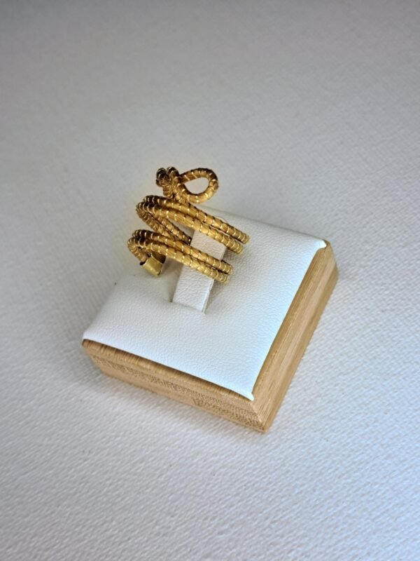 Bague artisanale en capim dourado, l’or végétal du Brésil