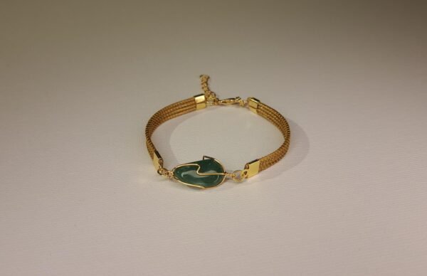 Bracelet artisanal en capim dourado, l’or végétal du Brésil