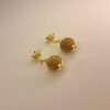 Boucles d'oreilles artisanales en capim dourado, l’or végétal du Brésil