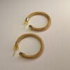 Boucles d'oreilles artisanales en capim dourado, l’or végétal du Brésil