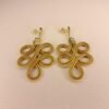 Boucles d'oreilles artisanales en capim dourado, l’or végétal du Brésil