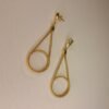 Boucles d'oreilles artisanales en capim dourado, l’or végétal du Brésil
