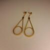 Boucles d'oreilles artisanales en capim dourado, l’or végétal du Brésil