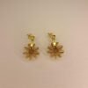Boucles d'oreilles artisanales en capim dourado, l’or végétal du Brésil