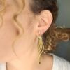 Boucles d'oreilles artisanales en capim dourado, l’or végétal du Brésil