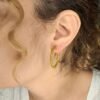 Boucles d'oreilles artisanales en capim dourado, l’or végétal du Brésil