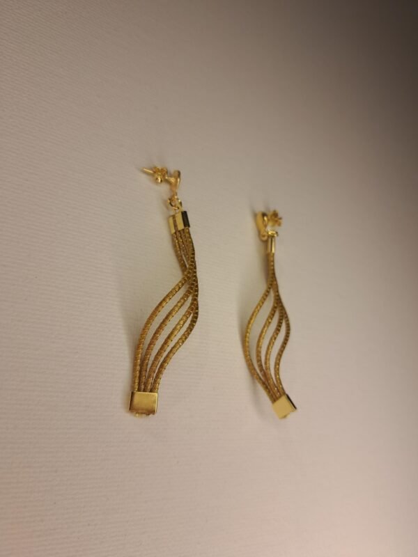 Boucles d'oreilles artisanales en capim dourado, l’or végétal du Brésil