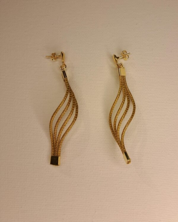 Boucles d'oreilles artisanales en capim dourado, l’or végétal du Brésil