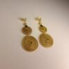 Boucles d'oreilles artisanales en capim dourado, l’or végétal du Brésil