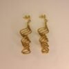 Boucles d'oreilles artisanales en capim dourado, l’or végétal du Brésil