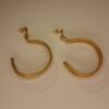 Boucles d'oreilles artisanales en capim dourado, l’or végétal du Brésil