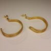 Boucles d'oreilles artisanales en capim dourado, l’or végétal du Brésil