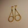 Boucles d'oreilles artisanales en capim dourado, l’or végétal du Brésil