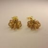 Boucles d'oreilles artisanales en capim dourado, l’or végétal du Brésil