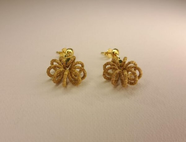 Boucles d'oreilles artisanales en capim dourado, l’or végétal du Brésil