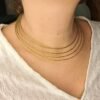 Collier artisanal en capim dourado, l’or végétal du Brésil
