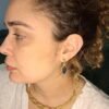 Boucles d'oreilles artisanales en capim dourado, l’or végétal du Brésil