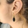 Boucles d'oreilles artisanales en capim dourado, l’or végétal du Brésil
