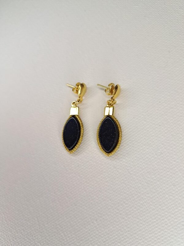 Boucles d'oreilles artisanales en capim dourado, l’or végétal du Brésil