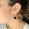 Boucles d'oreilles artisanales en capim dourado, l’or végétal du Brésil