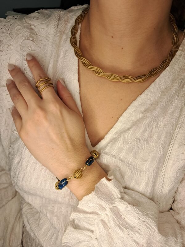 Bracelet artisanal en capim dourado, l’or végétal du Brésil