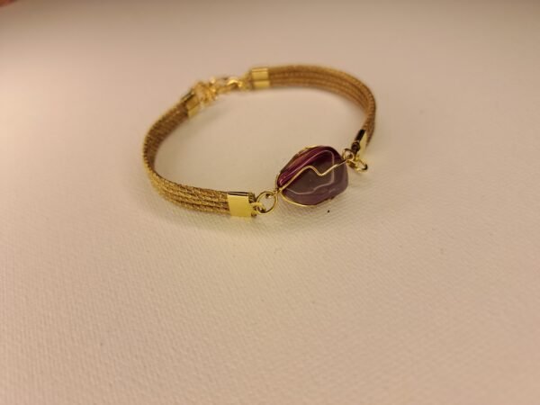 Bracelet artisanal en capim dourado, l’or végétal du Brésil
