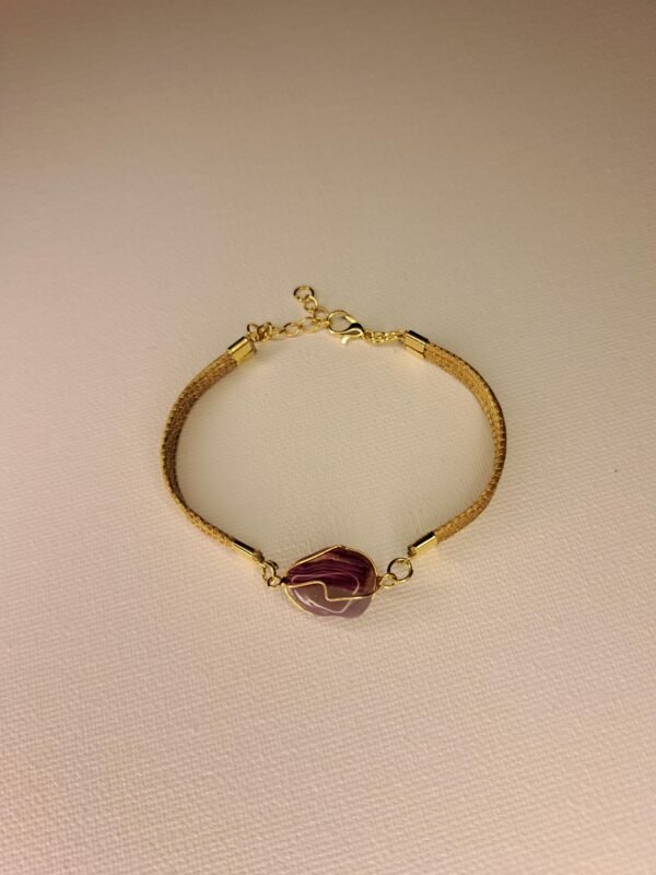 Bracelet artisanal en capim dourado, l’or végétal du Brésil